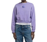 Replay Damen Sweatshirt aus Baumwolle, Violett (Lavender 472), XL