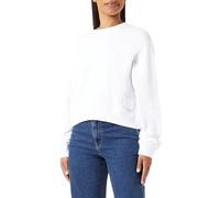 Replay Damen Sweatshirt aus Baumwolle, White 001 (Weiß), M
