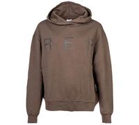 REPLAY Damen Sweatshirt- Kapuzenpullover, Hoodie, Logo, Baumwolle Grün S