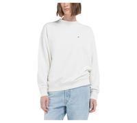 Replay Damen Sweatshirt Oversized, Weiß (Butter White 412), L