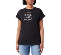 Replay Damen T-Shirt Kurzarm aus Baumwolle, Black 098 (Schwarz), S