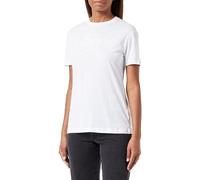 Replay Damen T-Shirt Kurzarm aus Baumwolle mit Print, Optical White 001 (Weiß), S