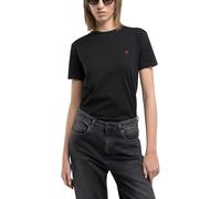 Replay Damen T-Shirt Kurzarm, Black 098 (Schwarz), L