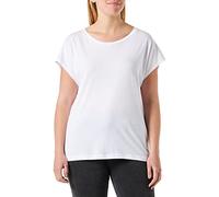 Replay Damen T-Shirt Kurzarm mit Rundhals-Ausschnitt, Optical White 001 (Weiß), L