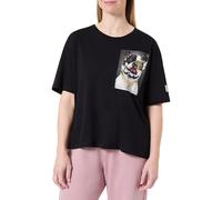 Replay Damen T-Shirt Kurzarm mit Rundhalsausschnitt, Black 098 (Schwarz), XS
