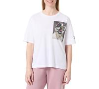 Replay Damen T-Shirt Kurzarm mit Rundhalsausschnitt, White 001 (Weiß), S