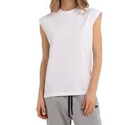 Replay Damen T-Shirt Kurzarm Second Life aus Jersey, Optical White 001 (Weiß), L