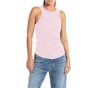 Replay Damen Tank Top Höher geschnitten, Bubble Pink 066 (Rosa), M
