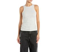 Replay Damen Tanktop mit Stretch, Super Light Grey Melange M17 (Grau), XS