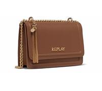 Replay Damen Umhängetasche aus Kunstleder, Brick Brown 060 (Braun), Onesize