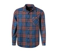 Replay Hemd Herren Regular Fit Langarm Baumwolle blau, M