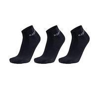 REPLAY Unisex Quarter Socken, 3er Pack - Kurzsocken, Baumwolle, Logo, einfarbig Schwarz 39-42