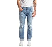 Replay Herren Anbass Aged Jeans, 010 Light Blue, 31W / 32L EU