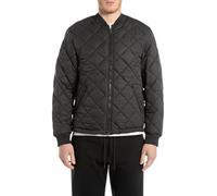 Replay Herren Bomberjacke mit Reißverschluss, Black 098 (Schwarz), XL