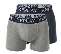REPLAY Herren Boxer Shorts, 2er Pack - Trunks, Cotton Stretch XL Mehrfarbig