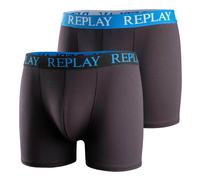 REPLAY Herren Boxer Shorts, 2er Pack - Trunks, Cotton Stretch XL Mehrfarbig