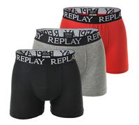 Replay 01/C Basic Cuff Logo 3pcs box - N176 - Black/ Grey/ Red XXL