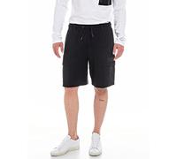 Replay Herren Cargo-Shorts mit Kordelzug, Black 098 (Schwarz), M