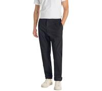 Chinohose REPLAY "ADHANN", Herren, Gr. 32, Länge 34, schwarz navy, Web, Obermaterial: 97% Baumwolle, 3% Elasthan, unifarben, normal, Hosen Chinohose, im Tapered Fit (84999864-32)