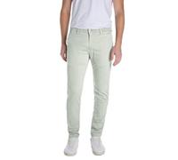 Replay Herren Chino Hose Zeumar Slim-Fit Hyperflex X-Lite mit Stretch, Light Mint 005 (Grau), 29W/32L