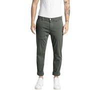 Replay Herren Chino Zeumar Slim-Fit Hyperflex X-Lite mit Stretch, Grün (Military Green 030-1), 29W / 34L