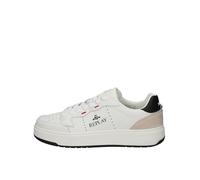 Replay Herren Cupsole Sneaker Sportlich, White Black 062 (Mehrfarbig), 46