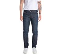 Replay Herren Grover Red Logo Jeans, 007 Dark Blue, 29 W/34 L