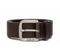 Replay Ledergürtel Herren 128 Black Brown (Braun) Größe 100
