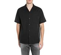 Replay Herren Hemd Kurzarm, Black 098 (Schwarz), 3XL