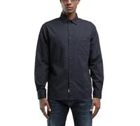 Replay Herren Hemd Langarm aus Baumwolle, Dark Navy 970 (Blau), XS