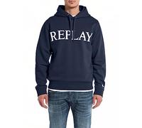 Replay Herren Hoodie mit Kapuze, Blue... 085 (Blau), L