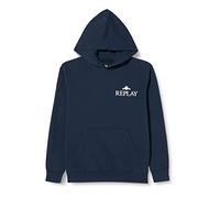 Replay Herren Hoodie mit Kapuze, Blue 085 (Blau), XL