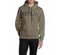 Replay Herren Hoodie mit Kapuze, Mud Green 759 (Braun), XXL