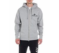 Replay Herren Hoodie mit Reißverschluss, Melange Grey M08 (Grau), XXL