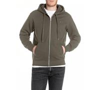 Replay Herren Hoodie mit Reißverschluss Sweatshirtjacke, Mud Green 759 (Braun), XS
