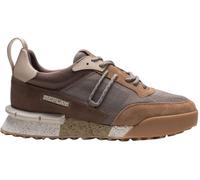 Sneaker REPLAY, Herren, Gr. 43, braun kombiniert, Leder, Textil, kontrastfarbene Details, Schuhe Sneaker, Schnürschuh, Halbschuh, Trend-Sneaker mit Anziehlasche (53886516-43) braun kombiniert