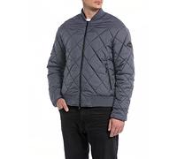 Replay Herren Jacke Bomberjacke Winter, Titanium 291 (Grau), XL