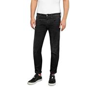 Replay Herren Jeans Anbass Slim-Fit Hyperflex Cloud mit Stretch, Black 098 (Schwarz), 31W / 36L