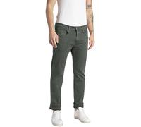 Replay Herren Jeans Anbass Slim-Fit Hyperflex Colour X-Lite mit Stretch, Grün (Military Green.. 030), 36W / 36L