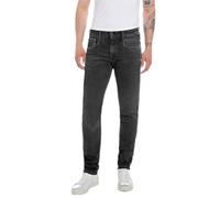 Replay Herren Jeans Anbass Slim-Fit Hyperflex mit Stretch, Black Delavè 099 (Schwarz), 32W / 30L