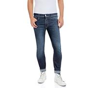Replay Herren Jeans Anbass Slim-Fit Hyperflex Recycled mit Stretch, Dark Blue 007-1 (Blau), 33W / 32L
