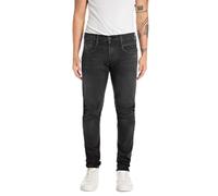 Replay Herren Jeans Anbass Slim-Fit, Schwarz (Black Delavè 099-1), 33W / 32L