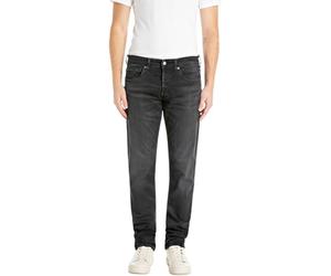 Replay Herren Jeans Grover Straight-Fit Bio, Black Delavé 099 (Schwarz), 36W/36L