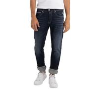Replay Herren Jeans Grover Straight-Fit Bio, Dark Blue 007 (Blau), 36W / 34L