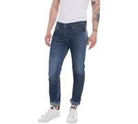 Replay Herren Jeans Grover Straight-Fit Hyperflex Cloud mit Stretch, Dark Blue 007 (Blau), 33W / 32L
