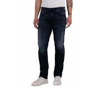 Replay Herren Jeans Grover Straight-Fit mit Stretch, Blau (Dark Blue 007), 38W / 32L