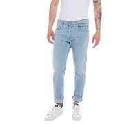 Replay Herren Jeans Grover Straight-Fit mit Stretch, Light Blue 010 (Blau), 30W / 32L
