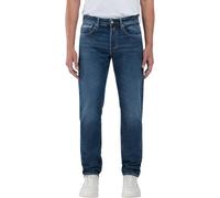 Replay Straight Fit Jeans im 5-Pocket-Design Modell 'Grover' in Jeansblau, Größe 36/34
