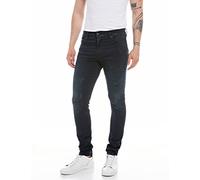 Replay Herren Jeans Mickym Slim-Fit Hyperflex mit Stretch, Dark Blue 007 (Blau), 38W/32L
