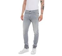 Replay Herren Jeans Mickym Slim-Fit, Light Grey 095 (Grau), 33W / 30L